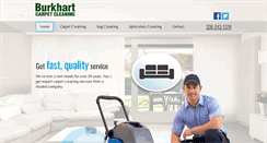 Desktop Screenshot of burkhartcarpetclean.com